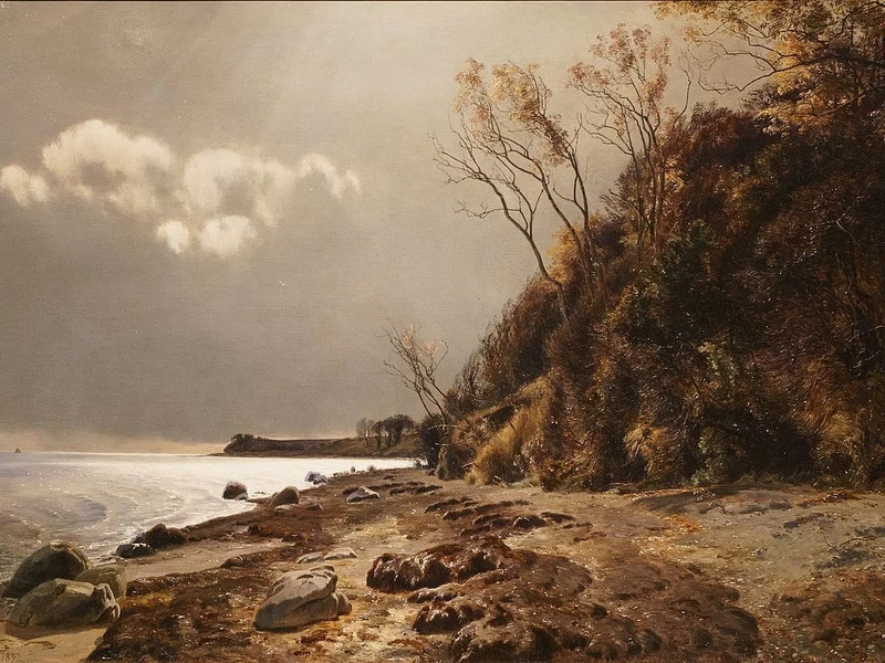 1837-								Janus la Cour - Moesgård Strand (1890)